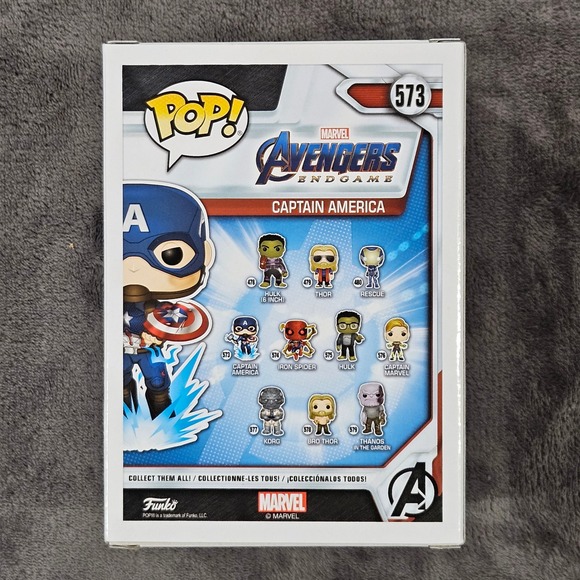 Funko Pop! Marvel Avengers Endgame Captain‎ America #573 Bobble-Head Figure - Picture 3 of 6